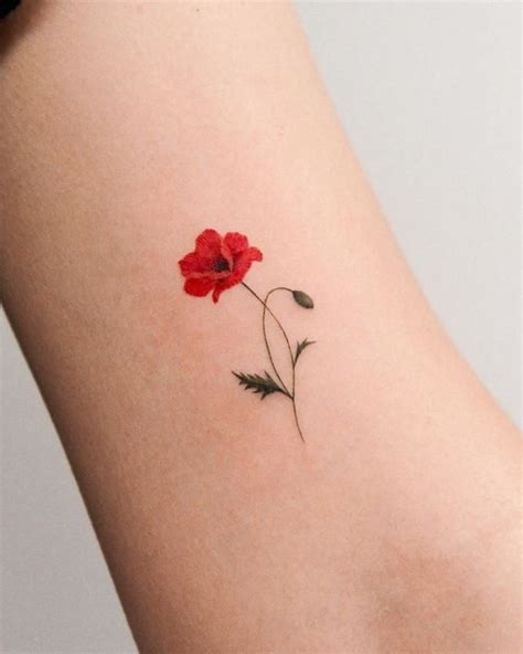 Red Poppy Tattoo Artofit