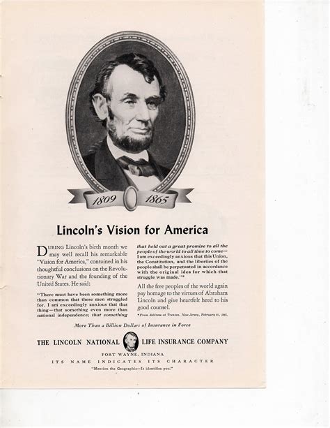 Lincoln national corporation is a fortune 250 american holding company, which operates multiple insurance and investment management business. Lincoln National Life Insurance Company vintage magazine Print Ad February 1939 on eBid United ...