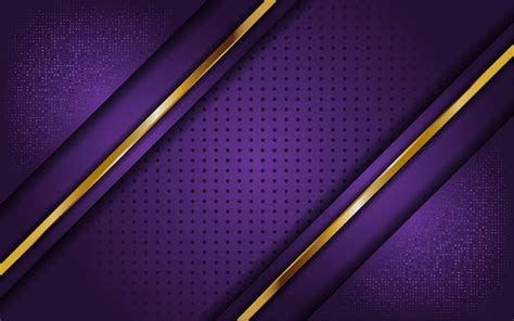 Premium Vector Luxury Purple Background With Line Gold