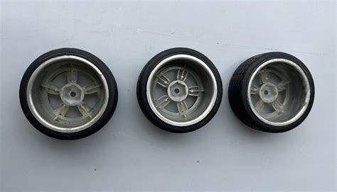 3815 3 Hpi Vintage 5 Spoke Wheels 26mm Matte Chrome 0mm Offset Hpi