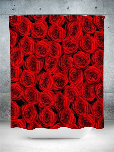 Red Roses Shower Curtain Shower Curtain Curtains Red Roses
