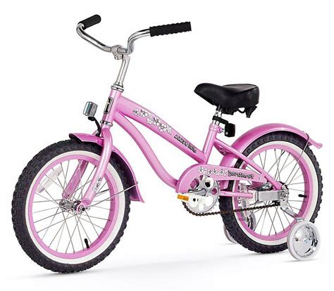 16 Girls Beach Cruiser Bike Pink Wtraining Wheels