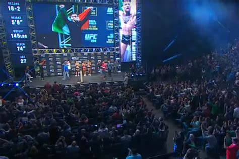 Almost 10000 Fans Show Up To Watch Ufc 194 Weigh Ins Mma News Ufc