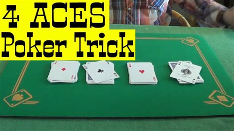 Learn 10 easy card tricks and 10 fundamental card sleights from professional magician r. 4 Aces Poker Trick / Easy to Learn Card Tricks Tutorial #cardtricks | Learn card tricks, Card ...