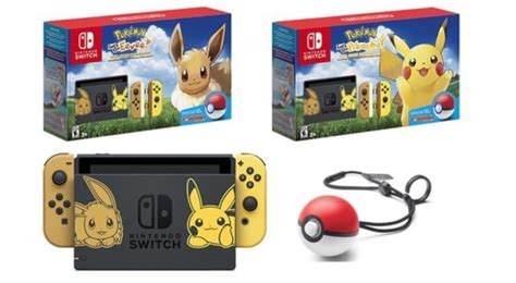 Nintendo Switch Pokemon Lets Go Pikachu And Eevee Bundles Finally