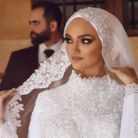 bridal hijab styles dresses images 2022