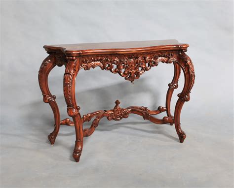 Solid Mahogany Wood Hand Carved Getrude Hallconsole Table Turendav