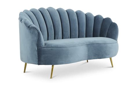 Alfie 2 Seater Velvet Sofa In Blue Furniture And Home Décor Fortytwo