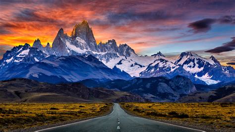 Fitz Roy Mountain In South America Patagonia Between Argentina And