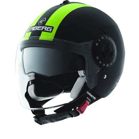 Caberg Riviera V2 Legend Hi Vision Motorcycle Helmet Open Face Helmets