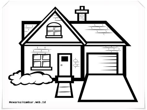 Mewarnai Rumah | Mewarnai Gambar