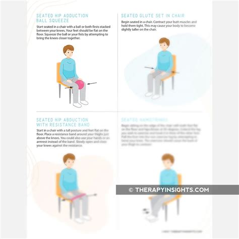 Basic Lower Extremity Seated Exercises Adult And Pediatric Printable Resources For Speech And