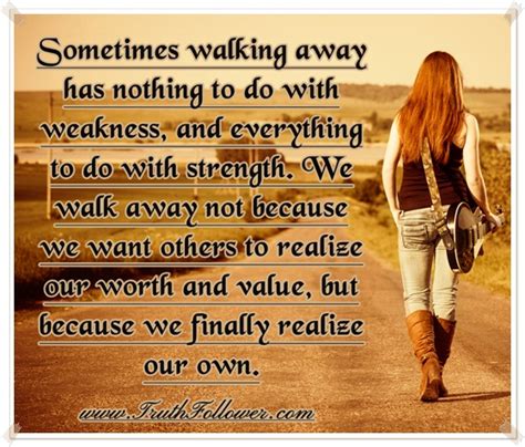 Sometimes Walking Away Has Nothing