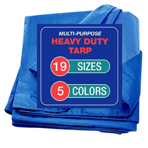 Buy Tarp Cover Blue Waterproof Great For Tarpaulin Canopy Tent Boat