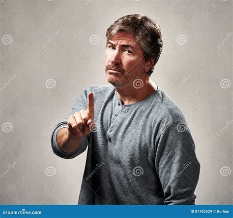 Disapproval Man Portrait Stock Image Image Of Feelings
