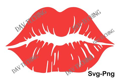 Kiss Lips Svg Graphic By Dev Teching Creative Fabrica