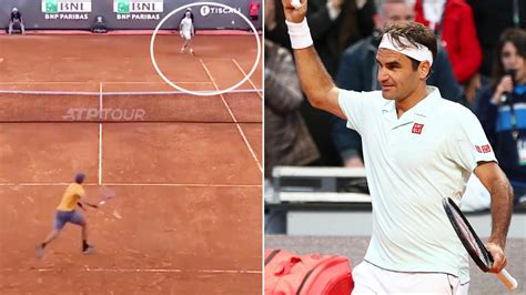 Italian Open Roger Federer Sorcery Stuns Tennis World Insane Drop Shot