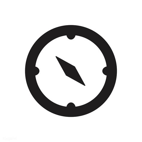 Compass Icon On White Background Illustration Free Image By Rawpixel