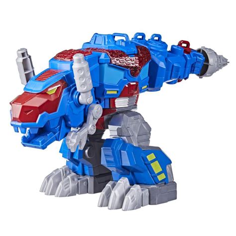 Transformers Dinobot Adventures Optimus Prime T Rex With Lights And