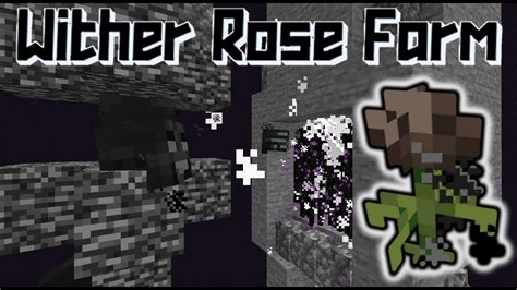 Minecraft Wither Rose Farm Tutorial Wither Rózsa Farm Youtube