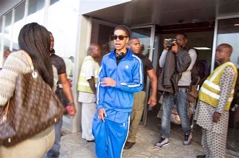 Ọmọ Oódua Naija Gist Pictures Uk Rapper Chip Arrives Nigeria Set