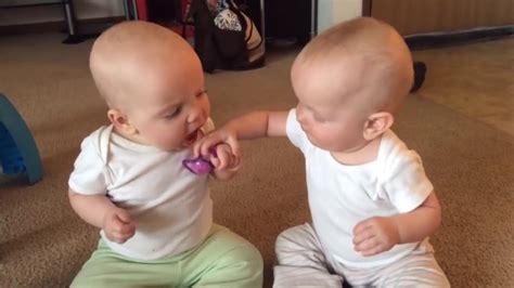 Twin Baby Girls Fight Over Pacifier So Cute♥️😍 Youtube