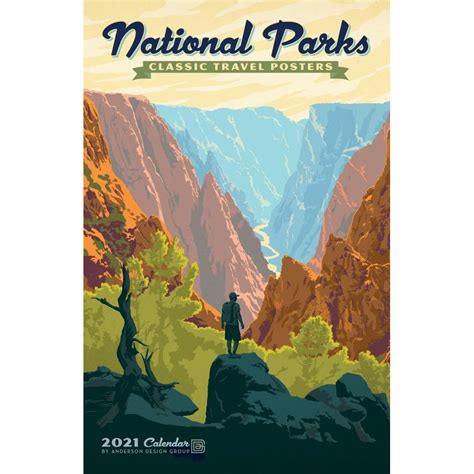 National Parks Classic Travel Poster Calendar