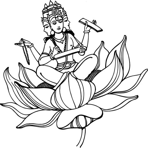 Download hindu goddess drawing - Google Search | Coloring pages ...