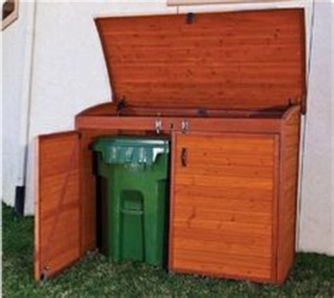Then try these garbage can storage ideas that you can make! Wooden Trash Can Enclosure Plans - WoodWorking Projects ...