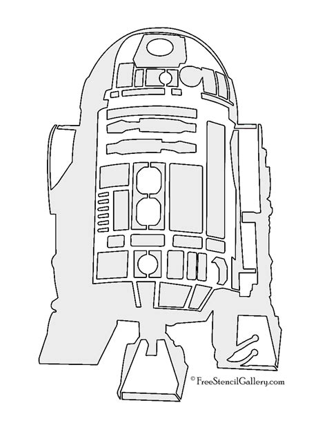 Star Wars R2 D2 Stencil Free Stencil Gallery