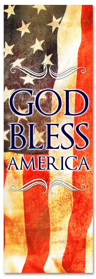 Pt010 God Bless America Church Banners Com