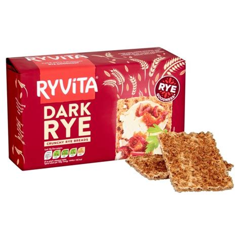 Ryvita Dark Rye Crisp Bread 250g Tesco Groceries