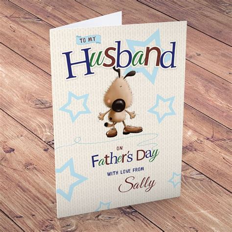 Follow these sections to find your. Personalised Father's Day Card - To My Husband - Cute Dog | GettingPersonal.co.uk