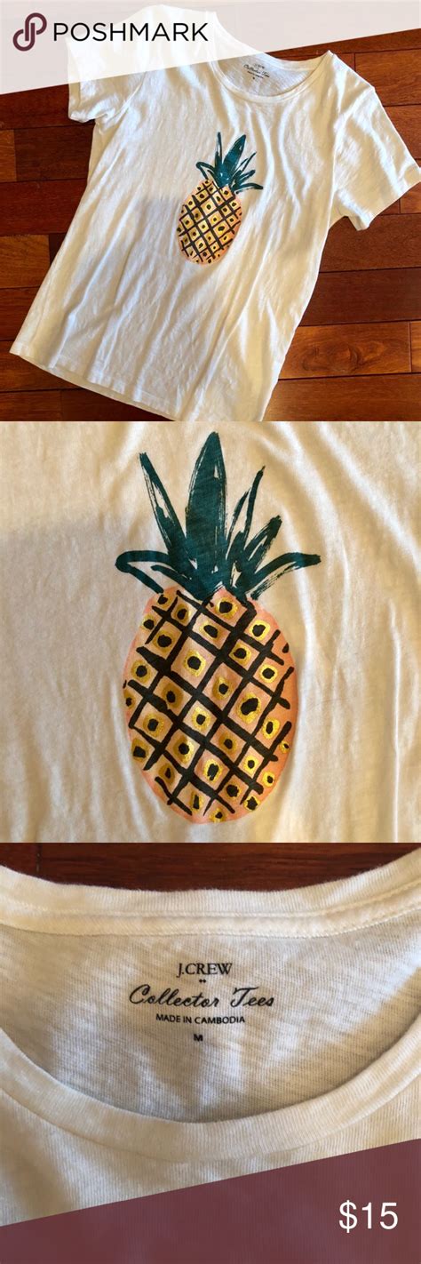 J Crew Pineapple Tee Pineapple Tee Tees Pineapple Graphic