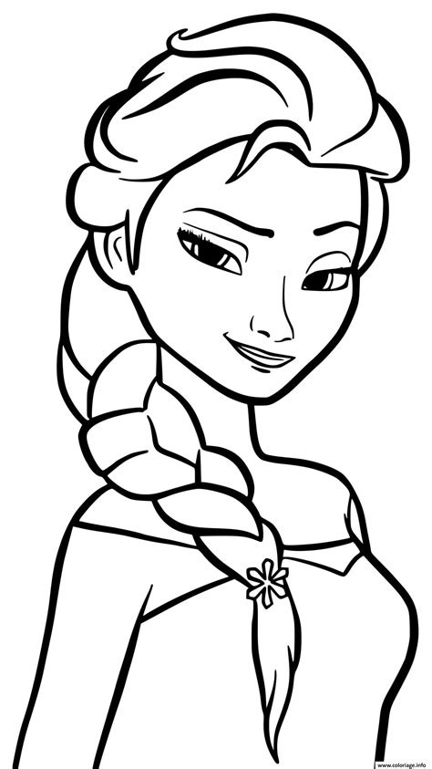 Coloriage gratuit du personnage elsa du film d'animation disney la reine des neiges. Coloriage princesse elsa la reine des neiges 2 - JeColorie.com