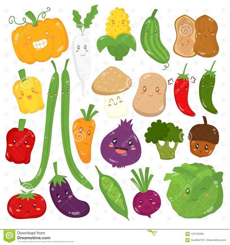 cartoon galery net: Cartoon Vegetables With Faces