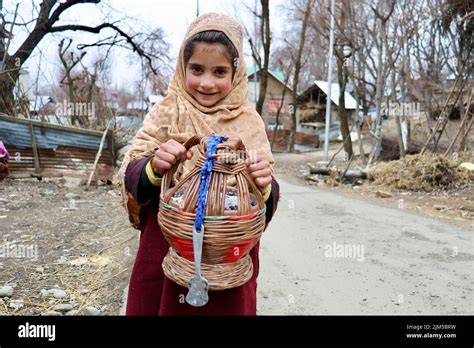 A Headshot Portrait Of A Cute Kashmiri Very Young Girl Stock Photo Alamy