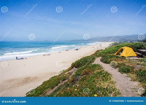 Camping On The Pacific Ocean Coastal Bluffs Half Moon Bay California