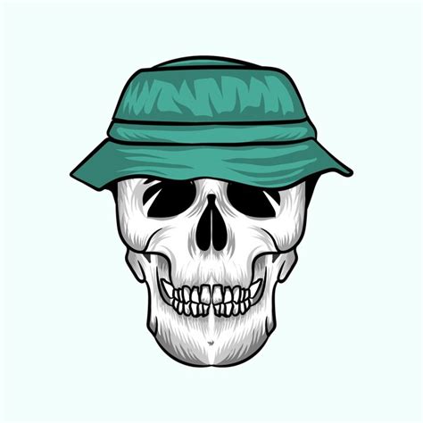 Premium Vector Skull Vector Graphic With Hat