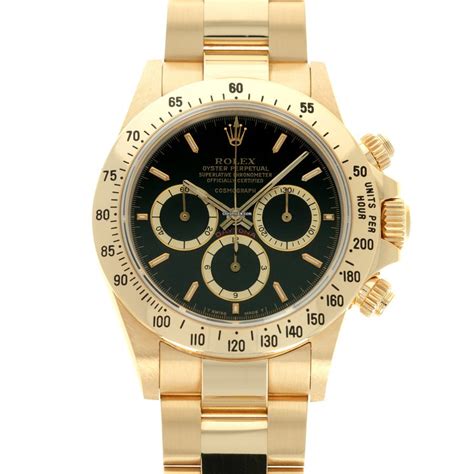 Rolex Yellow Gold Cosmograph Floating Daytona Watch Ref 16528 For