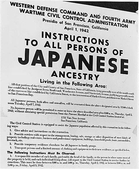 Executive Order 9066 Feb 19 1942 Summary And Facts
