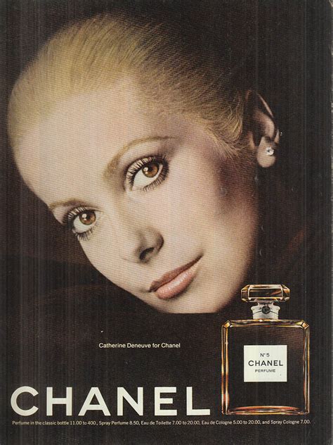 Catherine Deneuve For Chanel No 5 Perfume Ad 1974 2 Glamour