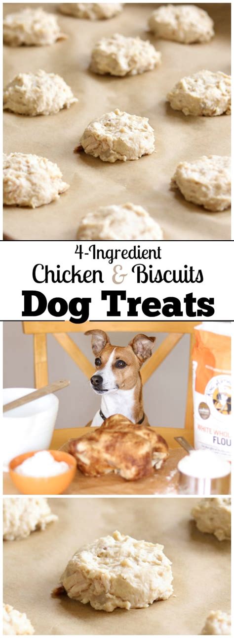 This recipe will make approximately 15 lbs. 4-Ingredient Chicken and Biscuits Homemade Dog Treats ...