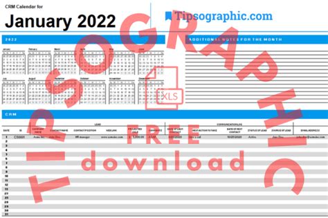 Download The 2022 Crm Calendar Tipsographic