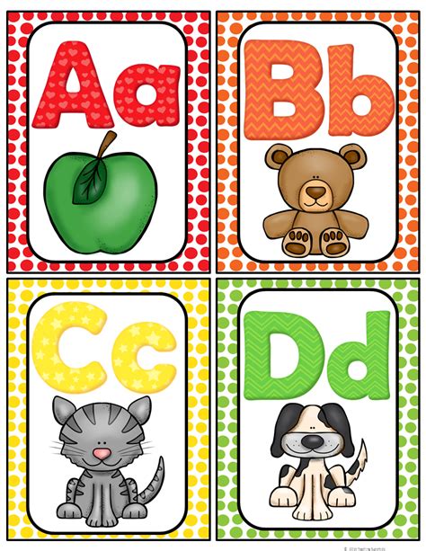 Free Here Is A Cute Set Of Alphabet Cards For Your Classroom They