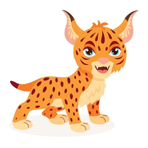 Premium Vector Cartoon Illustration Of A Lynx