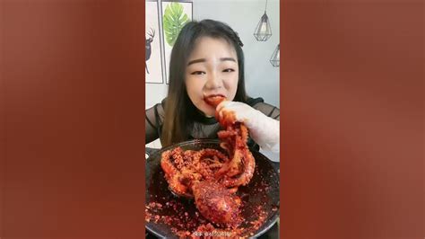 china mukbang seafood eating show 🐙 🦞asmr eating show octopus geoduck lobster shorts