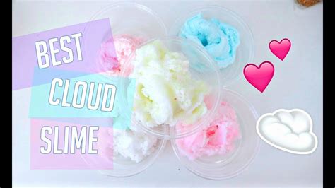 Diy Cloud Slime Finding The Best Recipe Youtube