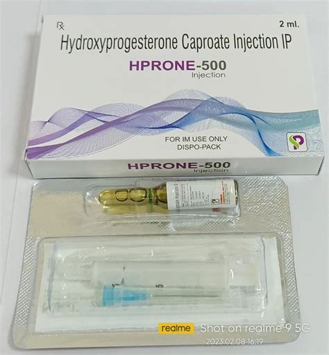 hydroxyprogesterone caproate 500 mg injection packaging type vial packaging size dispo pack