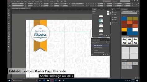 How To Edit Master Page Text Boxes On Applied Pages In